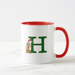 Klassischer Grinch Max   Monogramm H Tasse