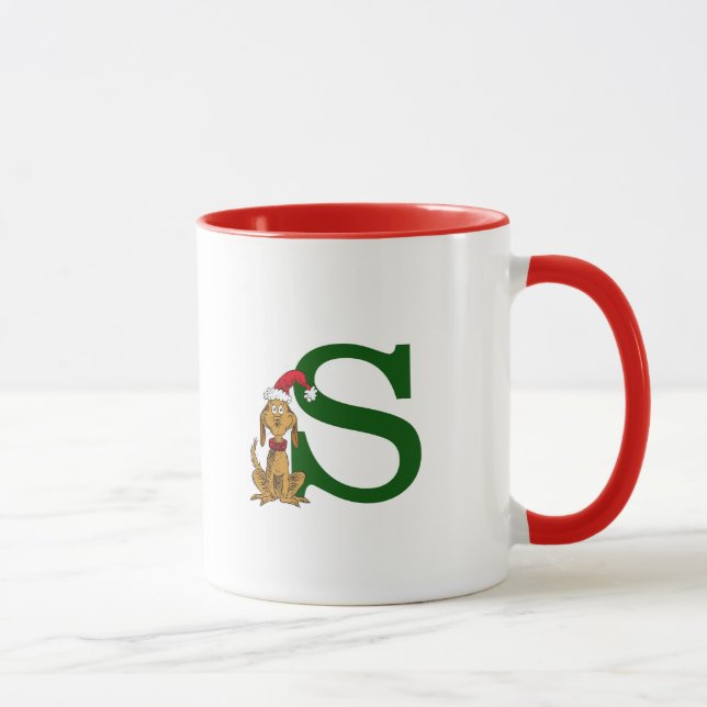 Klassischer Grinch Max | Monogramm S Tasse (Rechts)