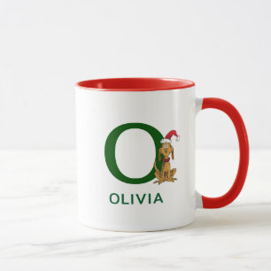 Klassischer Grinch Max Name & Monogramm O Tasse