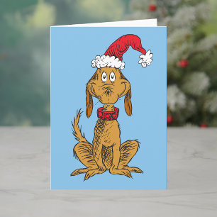 Klassischer Grinch Max - Weihnachtsmannmütze Feiertagskarte