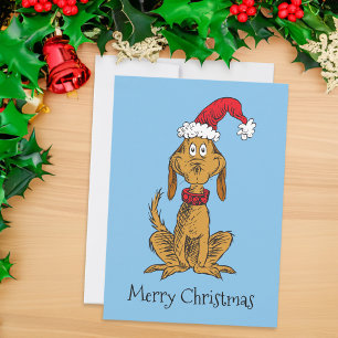 Klassischer Grinch Max - Weihnachtsmannmütze Feiertagskarte