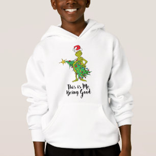Klassischer Grinch   Unartig Hoodie