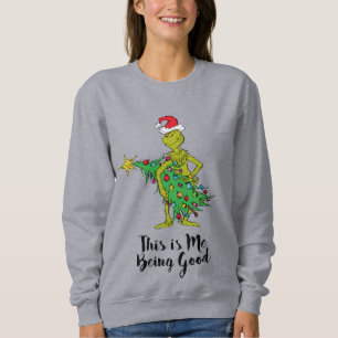 Klassischer Grinch Unartig Sweatshirt