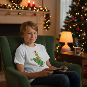 Klassischer Grinch Unartig Tri-Blend Shirt