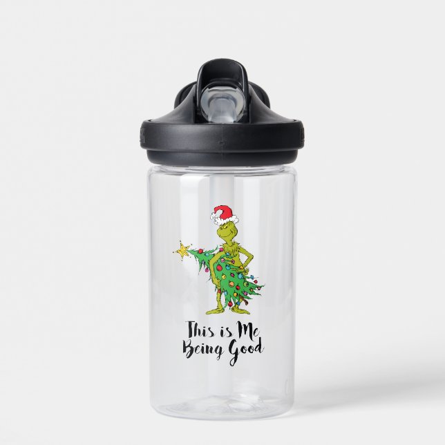Klassischer Grinch | Unartig Trinkflasche (Vorne)