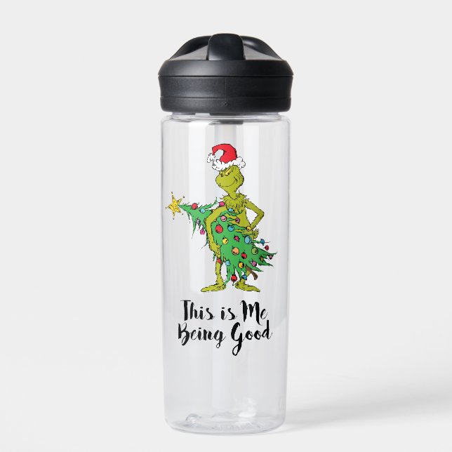 Klassischer Grinch | Unartig Trinkflasche (Vorderseite)