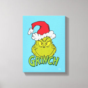 Klassischer Grinch   Ungezogen oder Artig Leinwanddruck