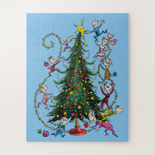 Klassischer Grinch Weihnachtsbaum aus Whoville Puzzle
