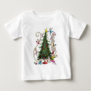 Klassischer Grinch Weihnachtsbaum Baby T-shirt