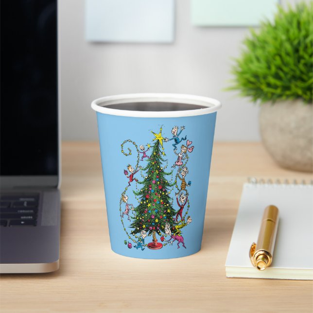 Klassischer Grinch | Weihnachtsbaum Pappbecher (InSitu)