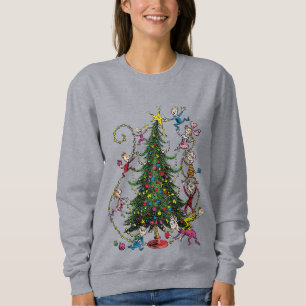 Klassischer Grinch   Weihnachtsbaum Sweatshirt