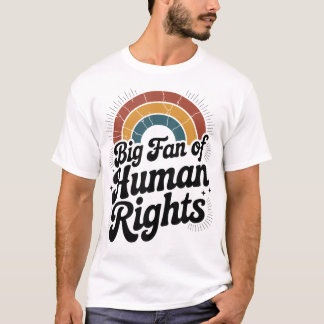 Klassischer großer Fan von Menschenrechten Vintage T-Shirt