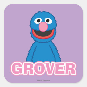 Klassischer Grover-Stil Quadratischer Aufkleber