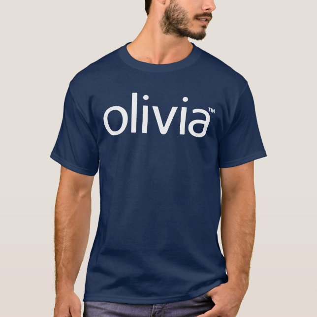 Klassischer grundlegender dunkler T - Shirt Olivia (Vorderseite)