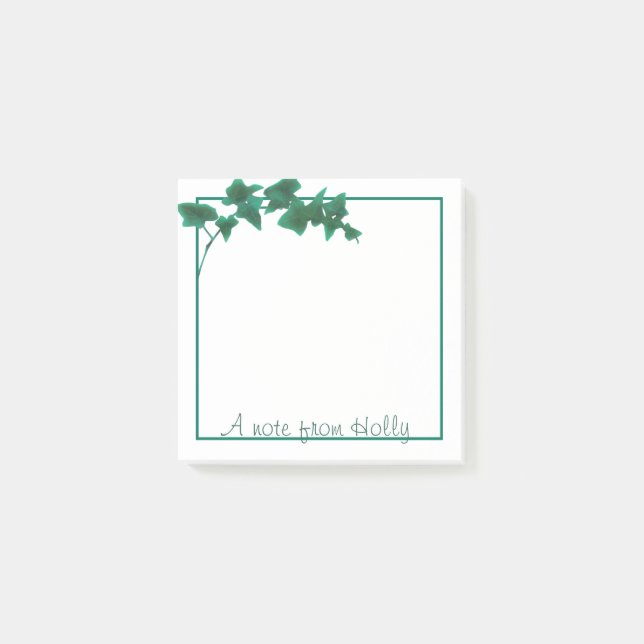 Klassischer Grüner Englischer Efeu | Geschenk für  Post-it Klebezettel (Vorderseite)