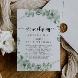 Klassischer grüner Eukalyptus-Elopement-Empfang Einladung<br><div class="desc">Diese klassische,  grüne Eukalyptus-Empfang-Karte eignet sich perfekt für ein rustikales Post-Eloement-Party. Das Design bietet schöne Aquarellgrün Eukalyptus-Blätter. RSVP Karten werden separat verkauft.</div>