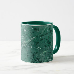Klassischer grüner Marmor-Kaffeebecher Tasse
