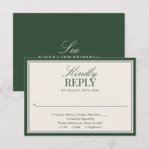 Klassischer grüner Old Money eleganter QR-Code Hoc