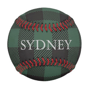 Klassischer grüner schwarzer Buffalo-Tartan-Karo C Baseball