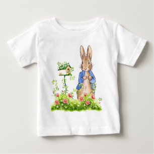 Klassischer Hase blaue Jacke Baby T-shirt