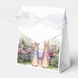 Klassischer Hase blaue Jacke Geschenkschachtel
