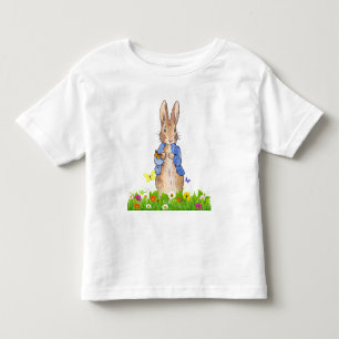 Klassischer Hase blaue Jacke Kleinkind T-shirt