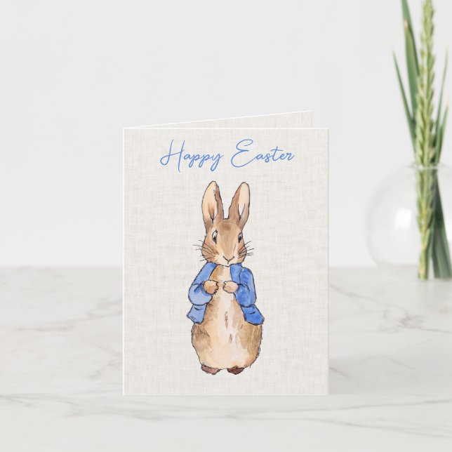 Klassischer Hase Feiertagskarte (Vorderseite)
