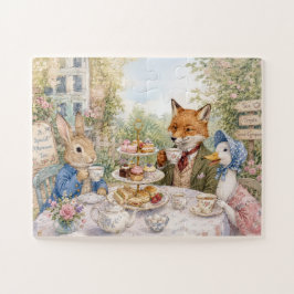 Klassischer Hase Fuchs & Ente Puzzle