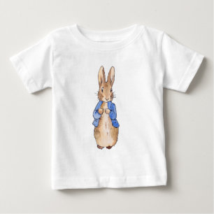 Klassischer Hase in blauer Jacke Baby T-shirt