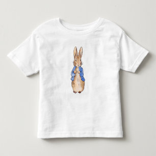 Klassischer Hase in blauer Jacke Kleinkind T-shirt