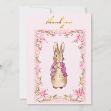 Klassischer Hase in rosa Jacke  