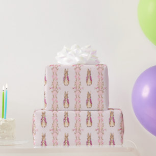 Klassischer Hase rosa Jacke Geschenkpapier