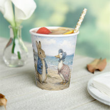Klassischer Hase und Ente am Meer