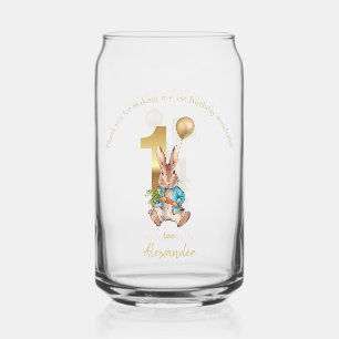 Klassischer Hase zum ersten Geburtstag Dosenglas