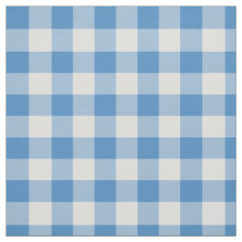 Klassischer hellblauer und weißer Gingham kariert Stoff