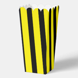 Klassischer, hellgelber und schwarz gestreifter Po Geschenkschachtel