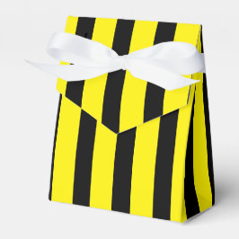 Klassischer, hellgelber und schwarz gestreifter Ze Geschenkschachtel