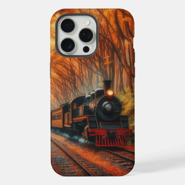 klassischer Herbstzug iPhone Hülle (Rückseite)