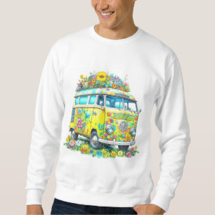 Klassischer Hippie Tour Bus Sweatshirt