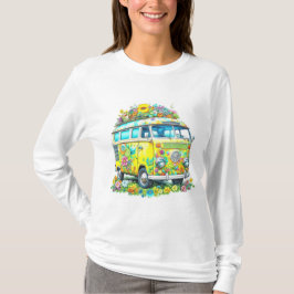 Klassischer Hippie Tour Bus T-Shirt