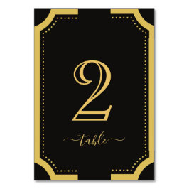 Klassischer Hochzeitstisch für Kupfer in Schwarz u Tischnummer