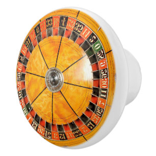 Klassischer hölzerner Roulette-Rad-Keramik-Griff Keramikknauf