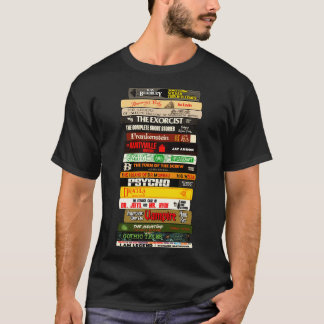 Klassischer Horror-Buchstapel T-Shirt