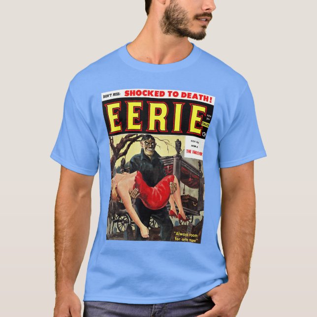 Klassischer Horror-Comic-Horror-Monster-Stil Slash T-Shirt (Vorderseite)