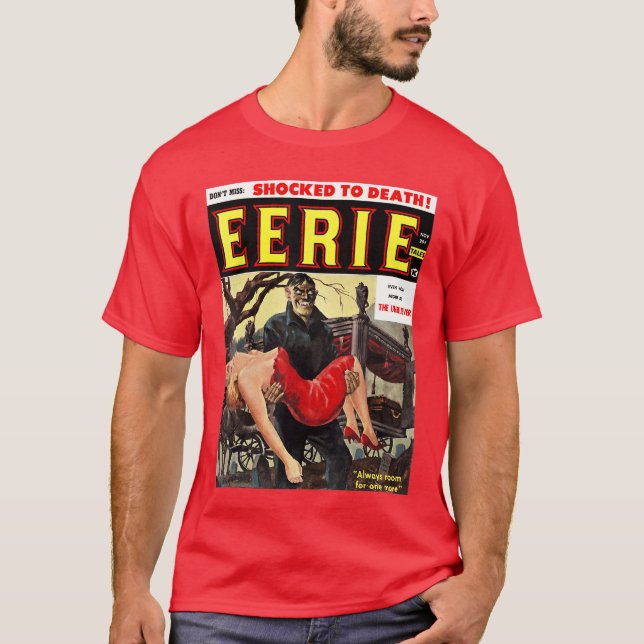 Klassischer Horror-Comic-Horror-Monster-Stil-Slash T-Shirt (Vorderseite)