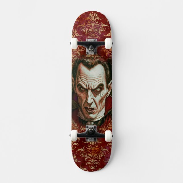 Klassischer Horror Vampire: Nocturnus Skateboard (Vorderseite)