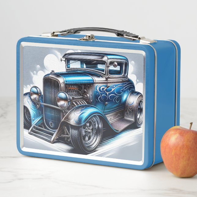 Klassischer Hot Rod Metall Brotdose (Beispiel)