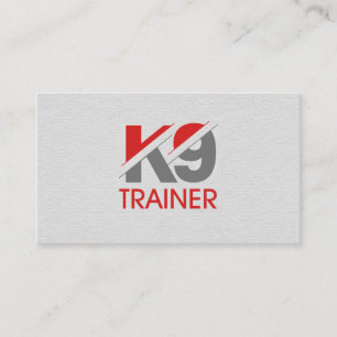 Klassischer - Hundetrainer - Trainer K9 Visitenkarte