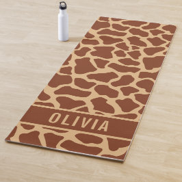 Klassischer Individuelle Name Giraffe Tierisches D Yogamatte