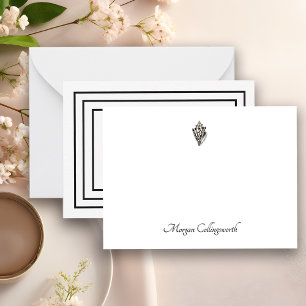Klassischer Individuelle Name - Seashell-Image-Fla Mitteilungskarte